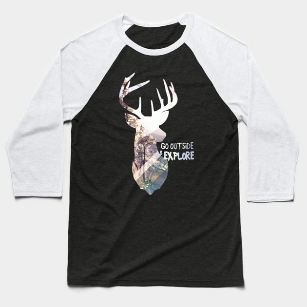 Oh deer Baseball T-Shirt by vishi